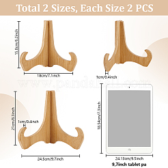 Bamboo Display Easels for Photo Frame&nbsp;ODIS-WH0061-94