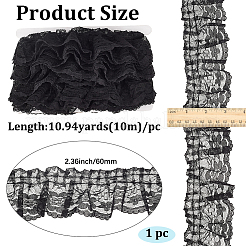 10M Polyester Ruffled Trimming&nbsp;DIY-GF0013-46B-02