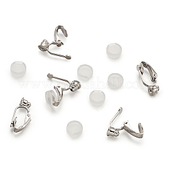 Brass Clip on Earring Findings&nbsp;DIY-TA0002-19P