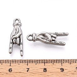 304 Stainless Steel Pendants&nbsp;STAS-T065-21B-P
