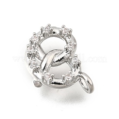 Brass Micro Pave Cubic Zirconia Pendants&nbsp;KK-Q097-05B-P