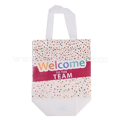 Printed Non-Woven Reusable Folding Wine Bottle Gift Bags with Handle&nbsp;ABAG-C012-04C