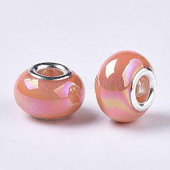 Opaque Resin European Beads&nbsp;RPDL-T038-007H