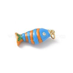 Brass Enamel Pendants&nbsp;KK-B155-03B-02G