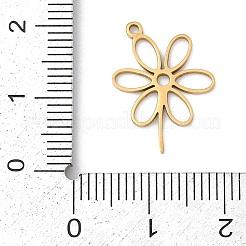 5Pcs 201 Stainless Steel Pendants&nbsp;STAS-K299-02B-G