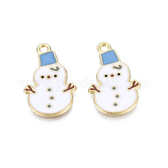 Rack Plating Alloy Enamel Pendants&nbsp;ENAM-N055-165