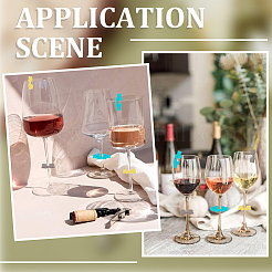 70Pcs 10 Styles Silicone Wine Glass Charms&nbsp;AJEW-SC0002-84