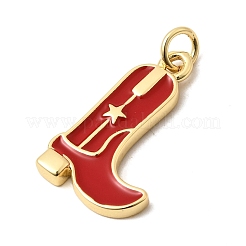 Brass Enamel Pendants&nbsp;KK-A296-51G