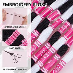 12 Skeins 6-Ply Polycotton(Polyester Cotton) Embroidery Floss&nbsp;DIY-CY0002-94C