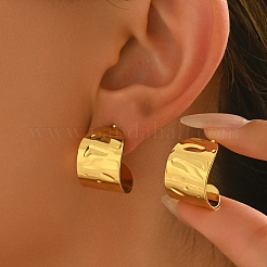 C-Shaped Stainless Steel Stud Earrings&nbsp;JF2048