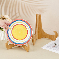 Bamboo Display Easels for Photo Frame&nbsp;ODIS-WH0061-94