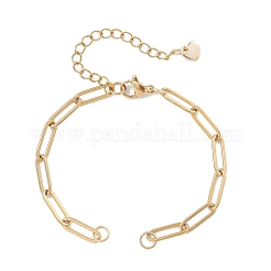 304 & 201 Stainless Steel Paperclip Chain Bracelet Making&nbsp;AJEW-JB01593
