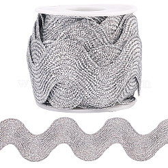 5 Yards Polyester Metallic Wavy Fringe Trim Ribbon&nbsp;OCOR-GF0004-56