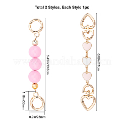 2Pcs 2 Style Bag Chain Extension Straps&nbsp;AJEW-GF0003-25B