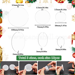 30Pcs 3 Styles Christmas Acrylic Big Pendants&nbsp;FIND-SC0011-42