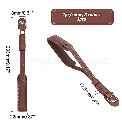 3Pcs 3 Colors PU Leather Camera Hand Strap&nbsp;AJEW-CA0002-23