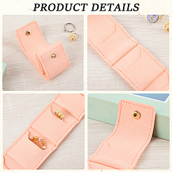 1Pc PU Leather Jewelry Rolls&nbsp;ABAG-CL0001-43B