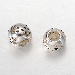 Rondelle Tibetan Style Alloy European Large Hole Beads&nbsp;X-MPDL-F017-11