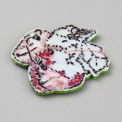 Polyester Iron on/Sew On Patches&nbsp;PATC-WH0007-89A
