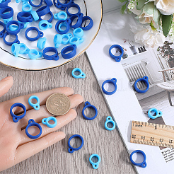 60Pcs 2 Style Silicone Pendant&nbsp;SIL-GF0001-42E