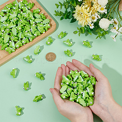 Resin Peridot Shape Figurines Ornaments&nbsp;DJEW-WH0016-73