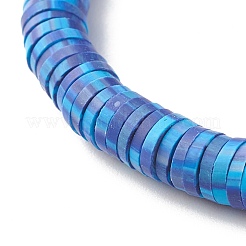 Handmade Polymer Clay Heishi Beads Stretch Bracelet&nbsp;BJEW-JB07392