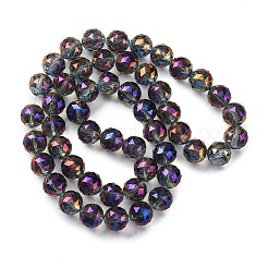 Electroplate Glass Bead Strands&nbsp;EGLA-J140-FR01-16mm