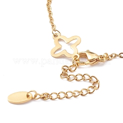 304 Stainless Steel Clover Link Bracelets&nbsp;BJEW-JB06028