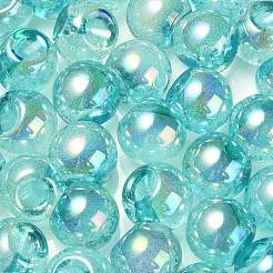 UV Plating Rainbow Iridescent Acrylic Beads&nbsp;OACR-G012-06