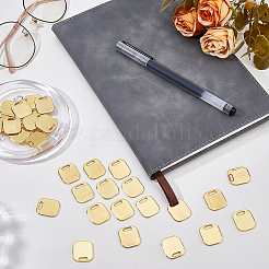 30Pcs 304 Stainless Steel Pendants&nbsp;STAS-CP0001-10G