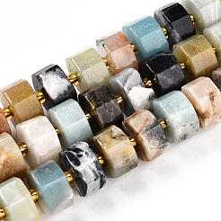 Natural Flower Amazonite Beads Strands&nbsp;G-T140-33