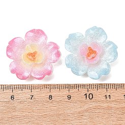 Opaque Resin & Glitter Powder Cabochons&nbsp;RE-CBA0EC6-08