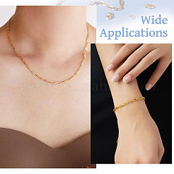 DIY 304 Stainless Steel Paperclip Chains Bracelet Necklace Making Kit&nbsp;DIY-TA0009-54