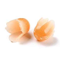 4-Petal Opaque Acrylic Bead Caps&nbsp;X-SACR-D007-08A