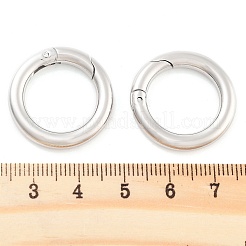 Non-Tarnish 304 Stainless Steel Spring Gate Rings&nbsp;STAS-Q032-1B
