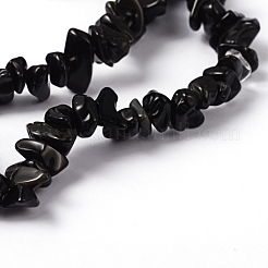 Natural Obsidian Beads Strands&nbsp;X-F005