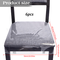 Transparent PVC Dinning Chair Cover&nbsp;AJEW-WH0796-75