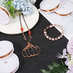 5 Rolls Copper Jewelry Craft Wire&nbsp;CWIR-SC0001-06