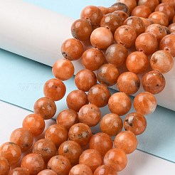 Natural Orange Calcite Beads Strands&nbsp;G-E576-74D