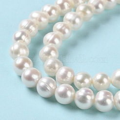 Natural Cultured Freshwater Pearl Beads Strands&nbsp;PEAR-E018-12