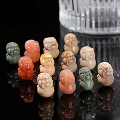 Dyed Natural Rainbow Alashan Agate Carved Beads&nbsp;PW-WGAE261-01