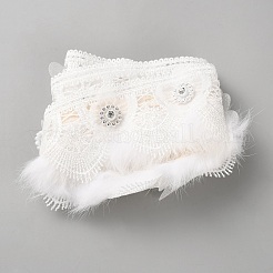 Polyester Lace Ribbons&nbsp;OCOR-WH0070-244
