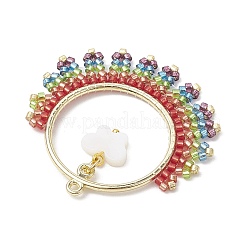 Glass Seed Beads Pendants&nbsp;PALLOY-MZ00217