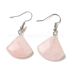 Natural Mixed Gemstone Fan Dangle Earrings&nbsp;EJEW-E296-03P