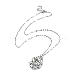 Non-Tarnish 304 Stainless Steel Braided Macrame Pouch Empty Stone Holder Necklace Making&nbsp;NJEW-JN04567-02