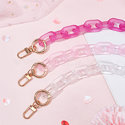 3Pcs 3 Colors Pink Series Acrylic Cable Chain Bag Handles&nbsp;FIND-WR0007-71