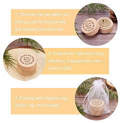 Wood Ring Box&nbsp;OBOX-WH0009-008