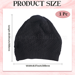 Acrylic Fiber Hand Woven Hat&nbsp;AJEW-WH20067-095B