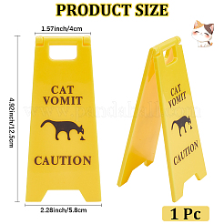 ABS Plastic Warning Sign&nbsp;AJEW-WH20007-68B