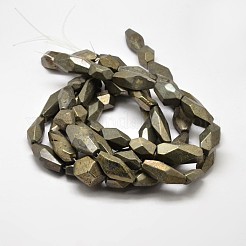 Natural Pyrite Nuggets Beads Strands&nbsp;G-F197-05